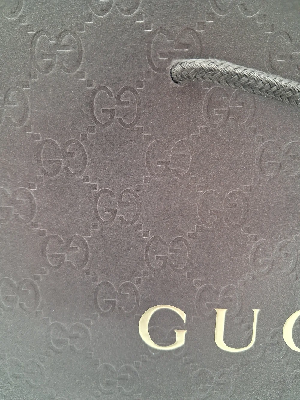GUCCI Firenze 1921 GG Monogram Brown Gold Gift Shopping Bag Sealed Pristine
